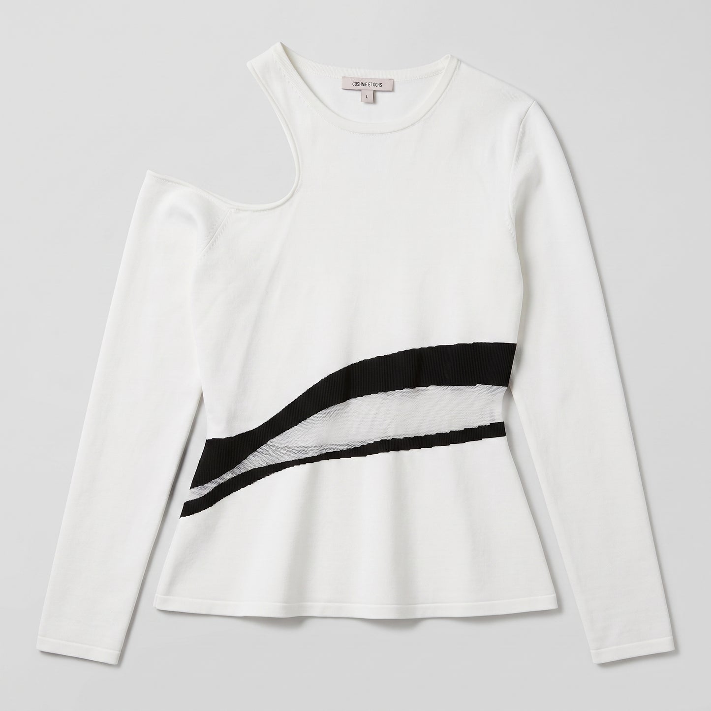 Asymmetric Cutout Knit Top
