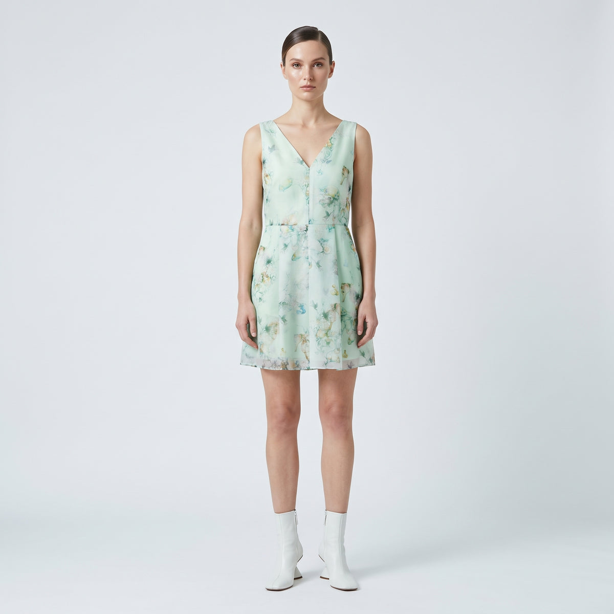 Floral Printed A-Line Dress