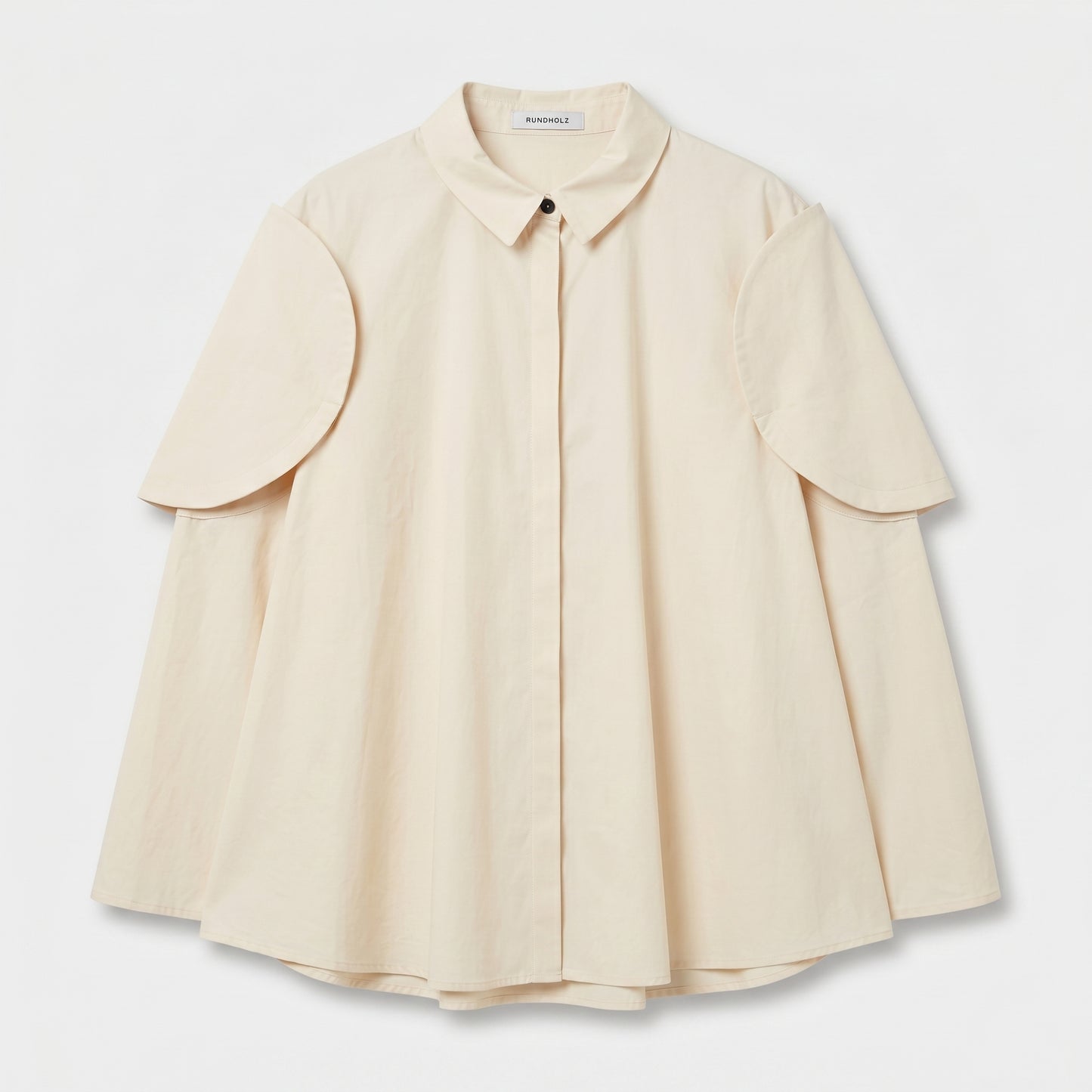 Layered Sleeve Cotton Blouse