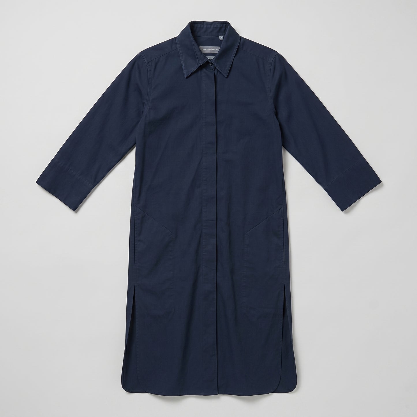 Long Cotton Shirt Dress