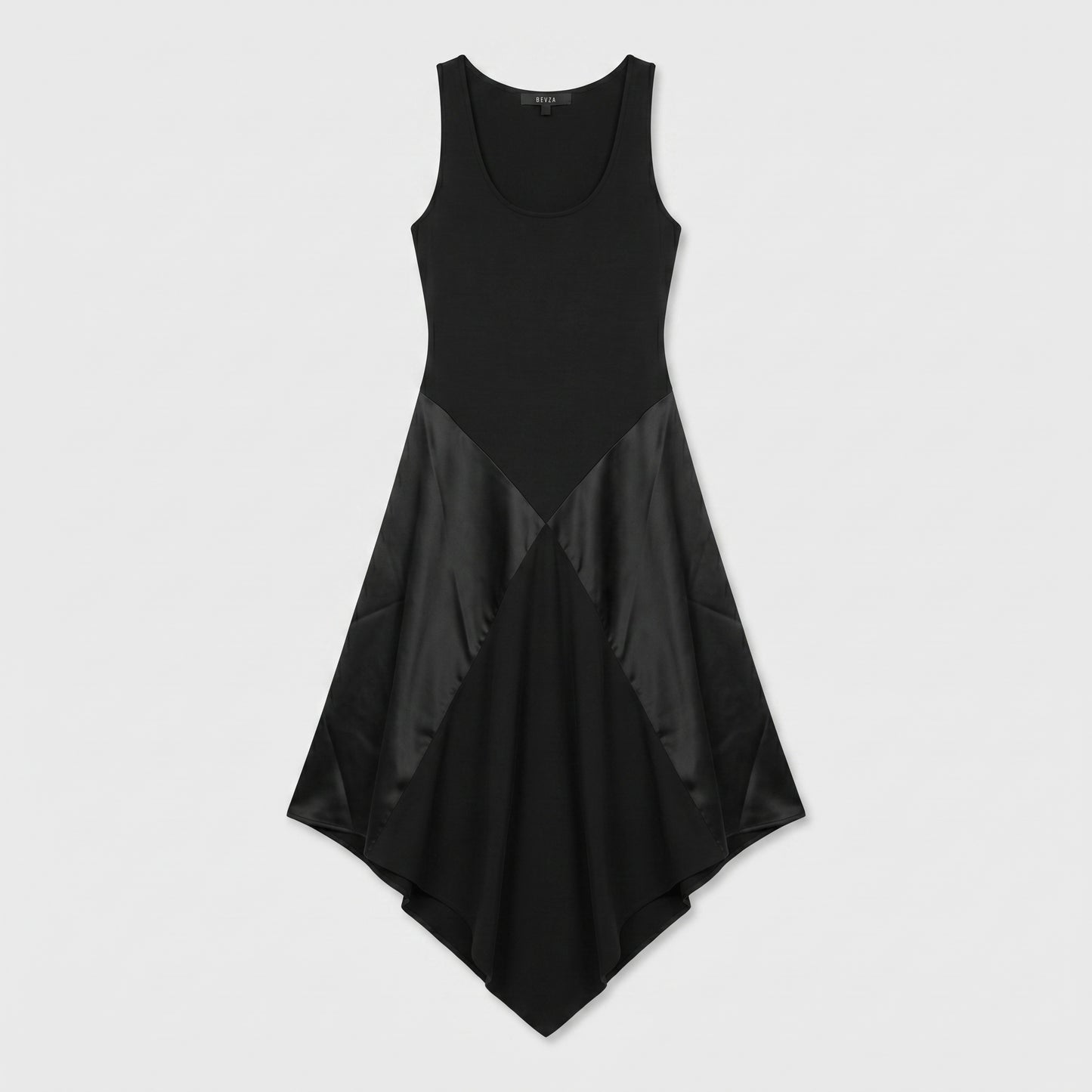 Asymmetric Paneled Tank Dress