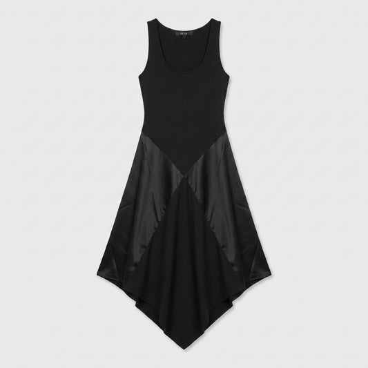 Asymmetric Paneled Tank Dress