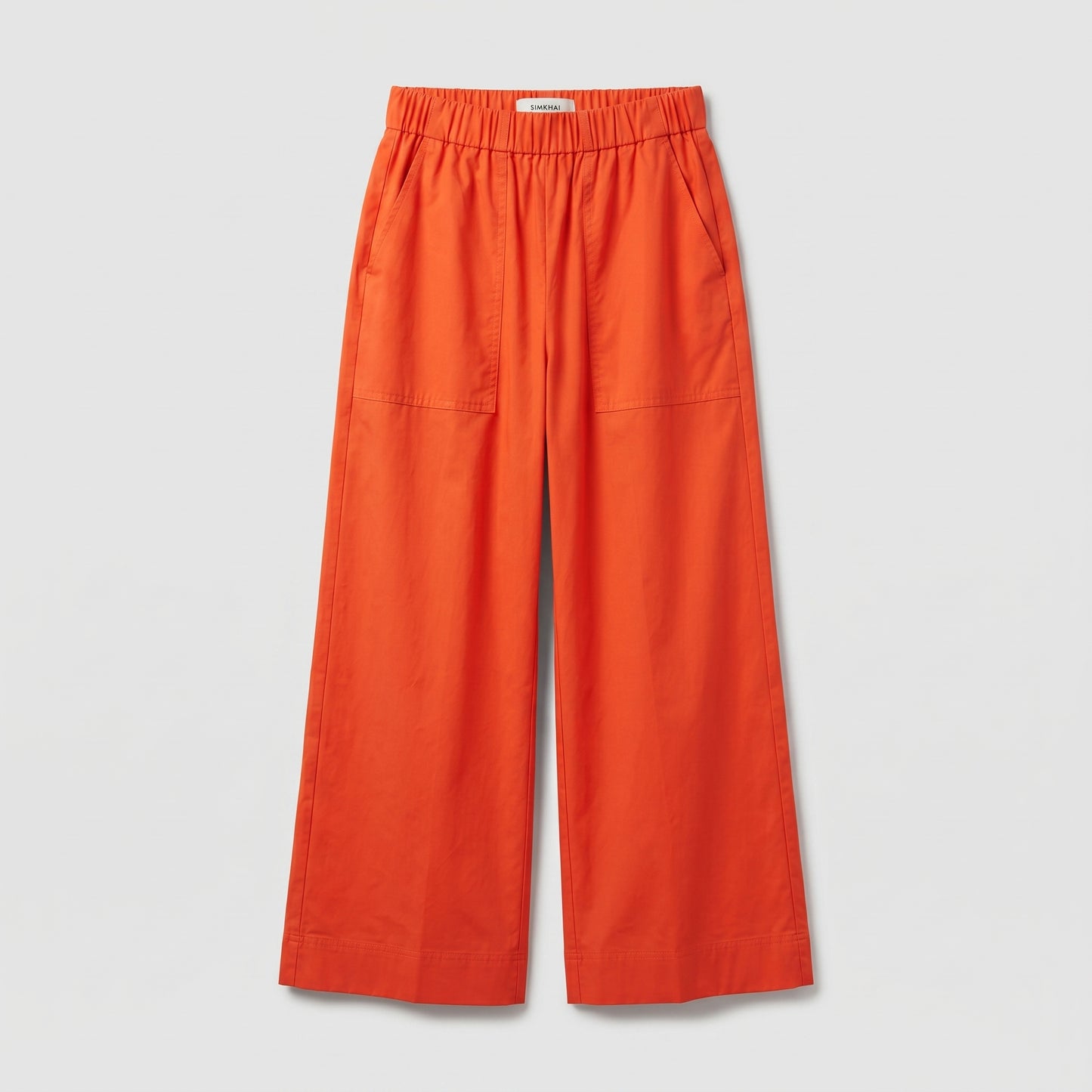 Vibrant High-Waisted Wide-Leg Trousers
