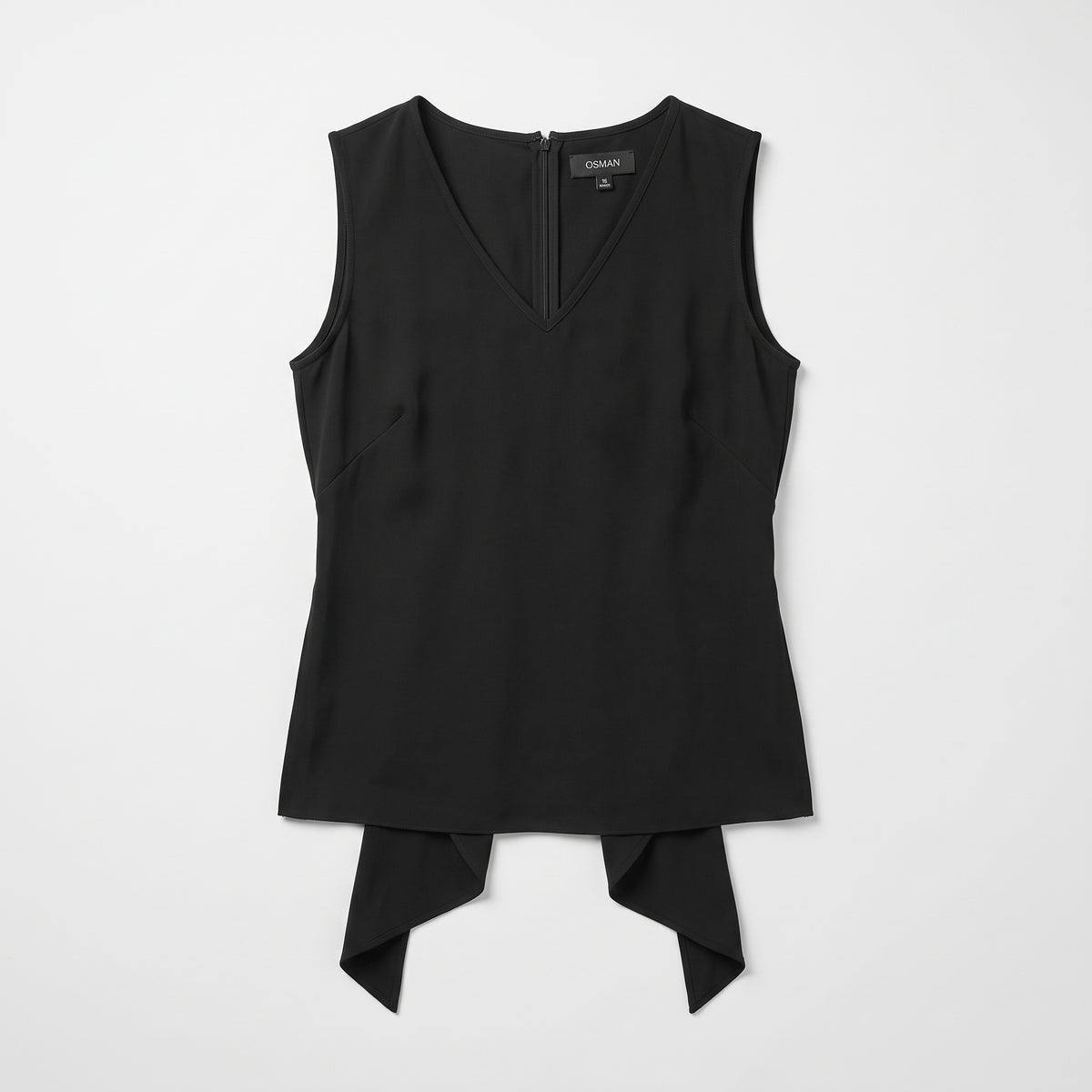 Sleeveless Tailored V-Neck Top