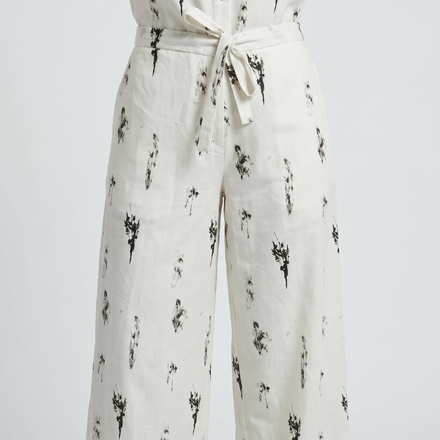 Abstract Print Wide Leg Trousers