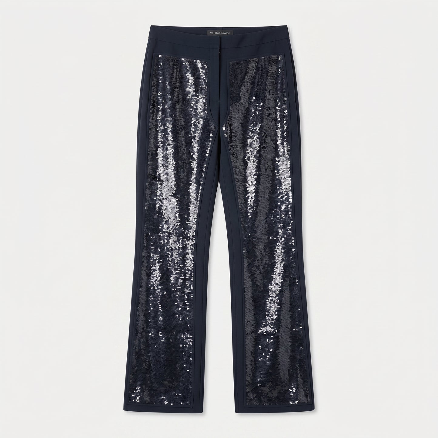 Sequin Panelled Tailored Trousers
