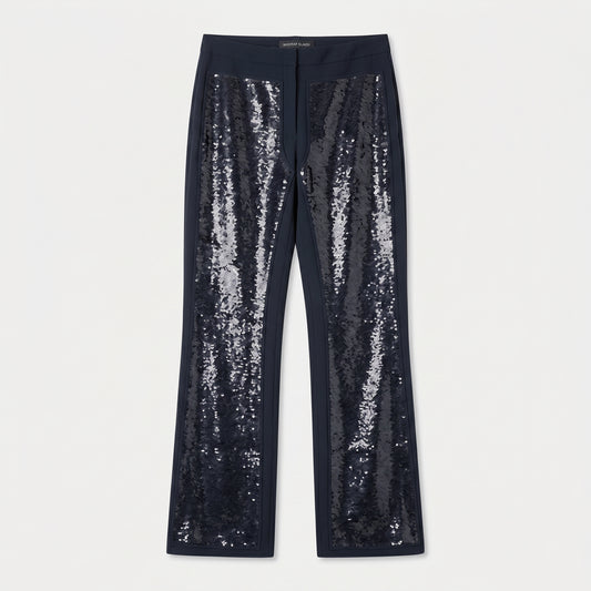 Sequin Panelled Tailored Trousers