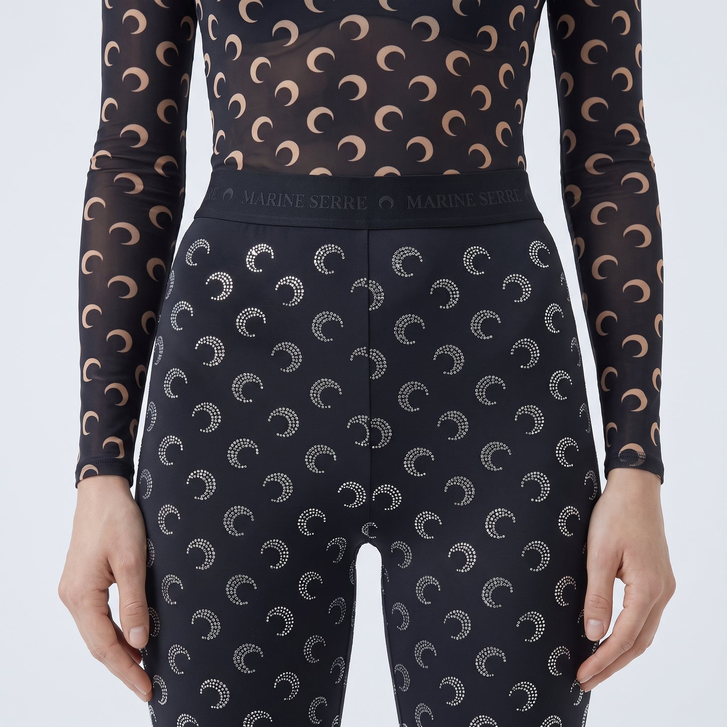 Moon Print Stretch Leggings