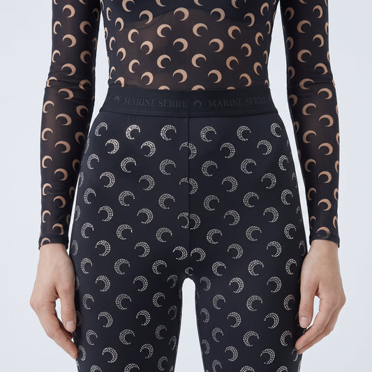 Moon Print Stretch Leggings