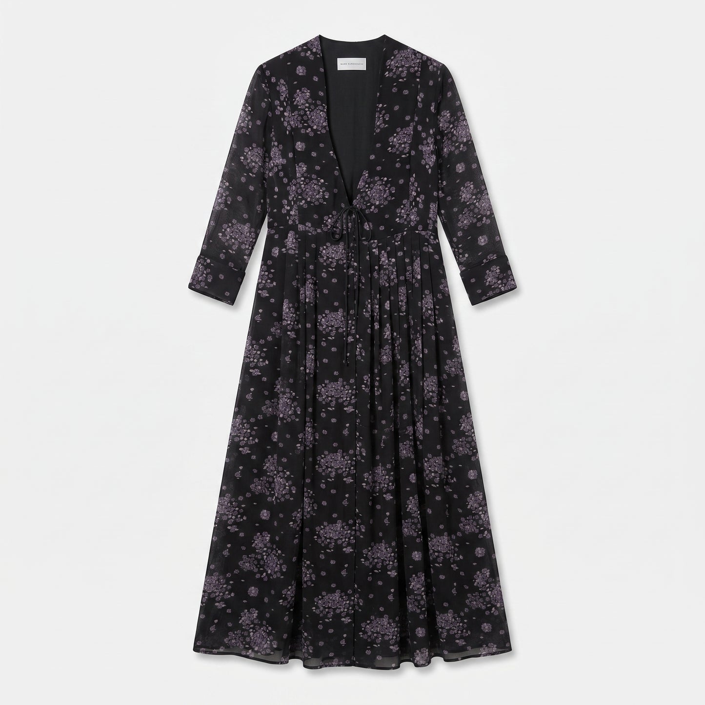 Floral Print Sheer Midi Dress