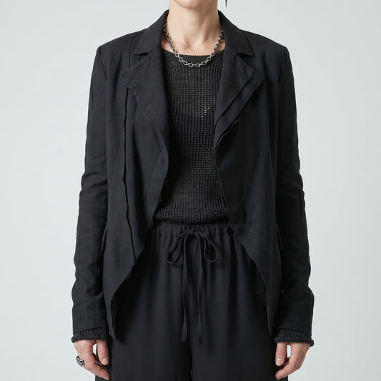 Sheer Wide Leg Drawstring Trousers