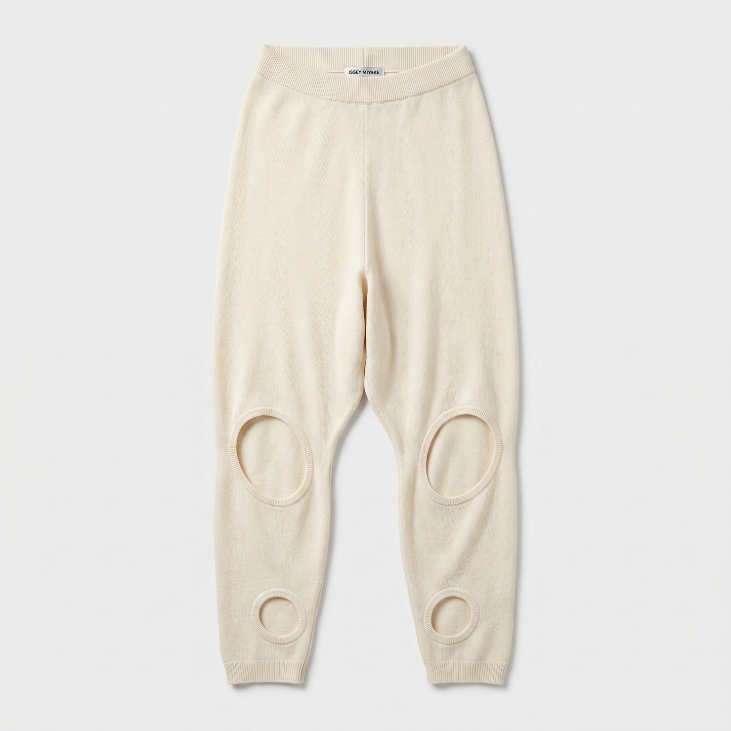 Abstract Cutout Knit Trousers