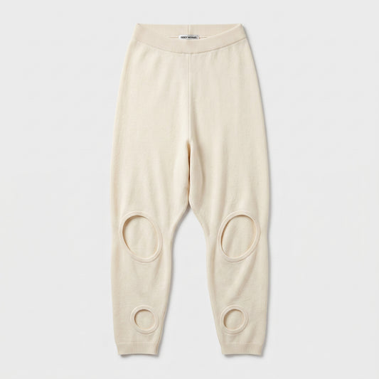 Abstract Cutout Knit Trousers