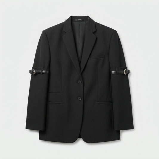 Buckled Detail Tailored Blazer