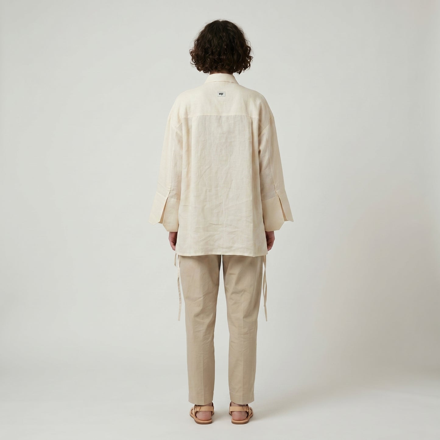 Embroidered Linen Relaxed Shirt