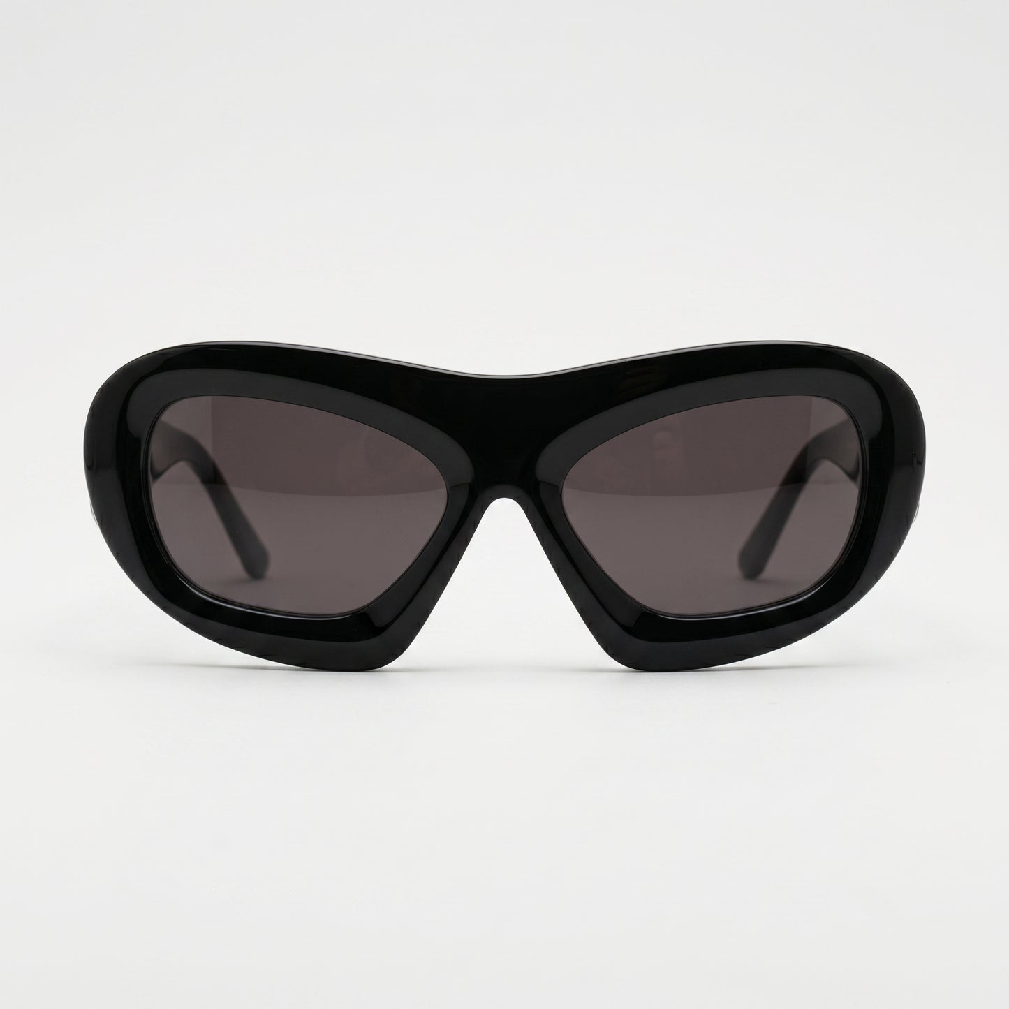 Sculptural Oval Frame Sunglasses