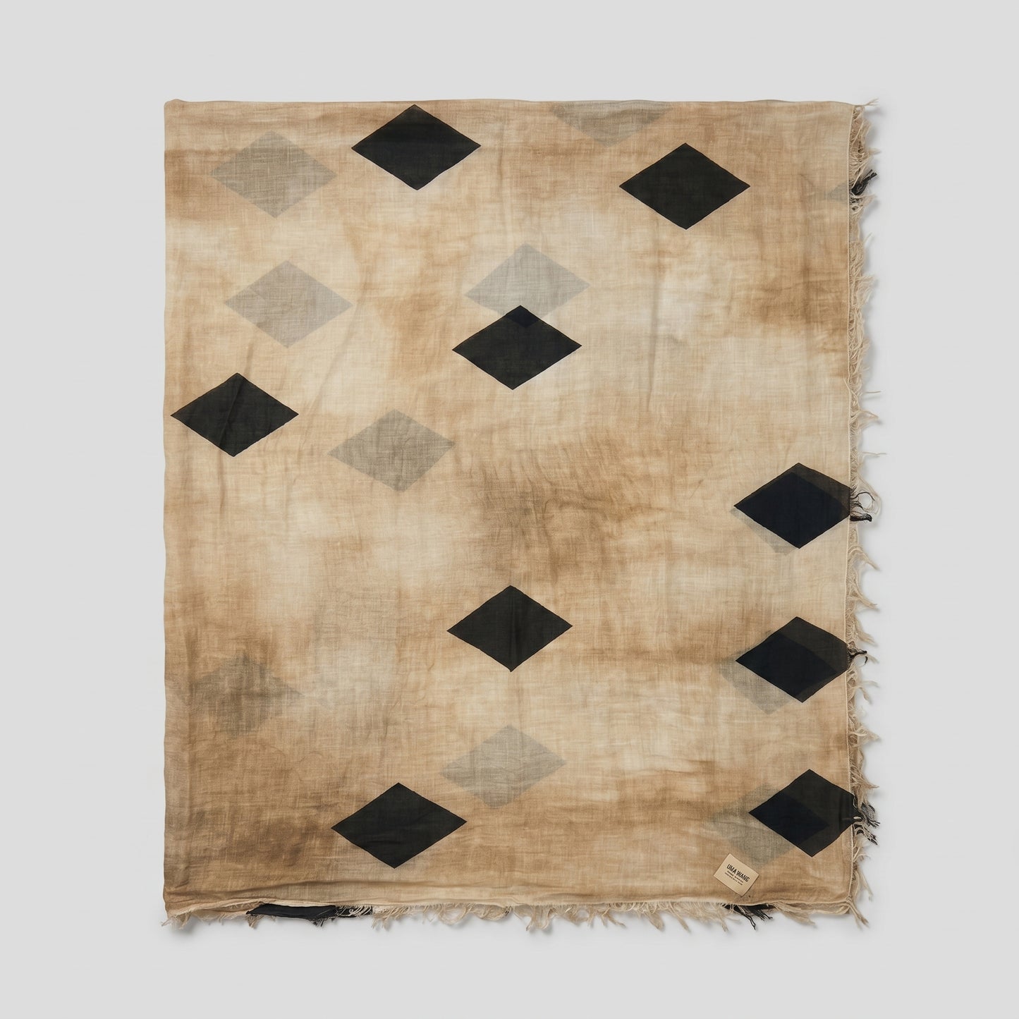 Diamond Print Fringe Scarf