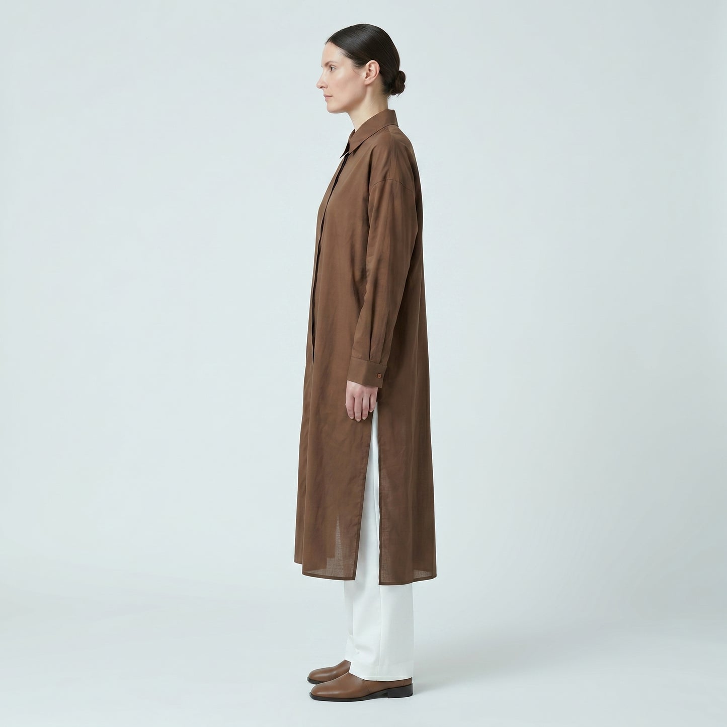 Oversized Cotton Shirt Dress