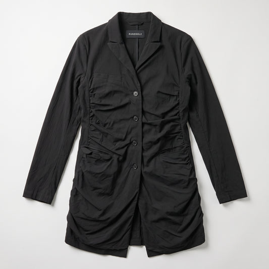 Ruched Tailored Longline Blazer