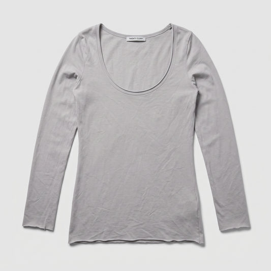 Essential Grey Scoop Neck Tee