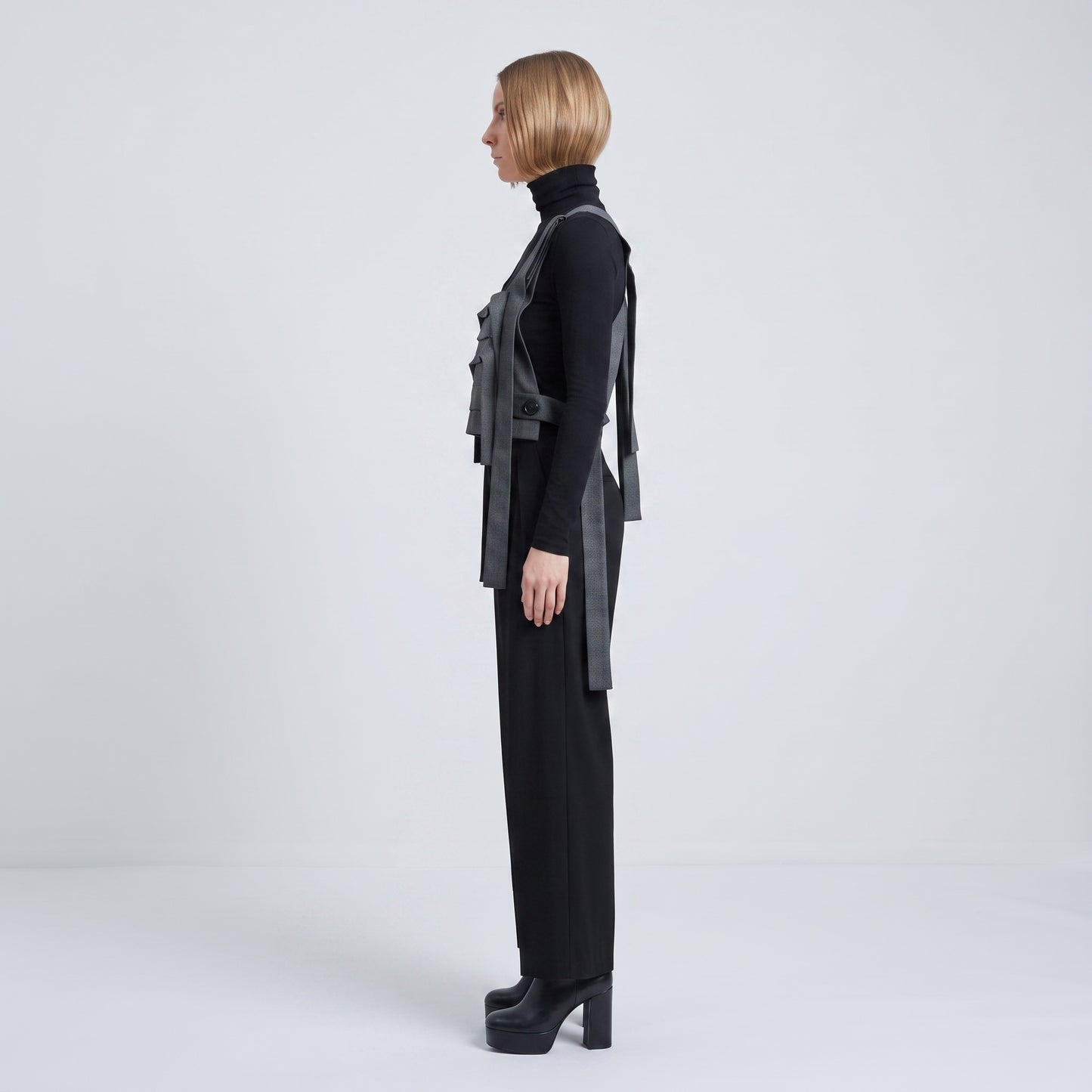 Structured Architectural Layered Vest