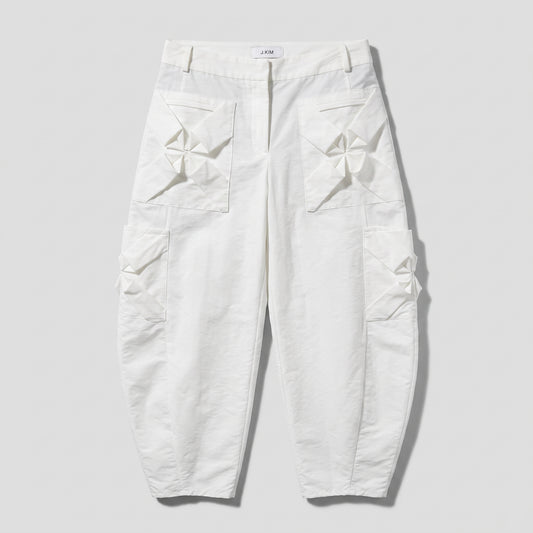 Architectural Origami Detail Cargo Trousers
