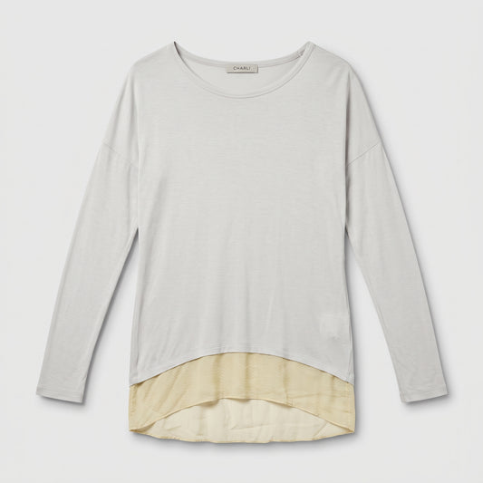 Layered Hem Long Sleeve Top