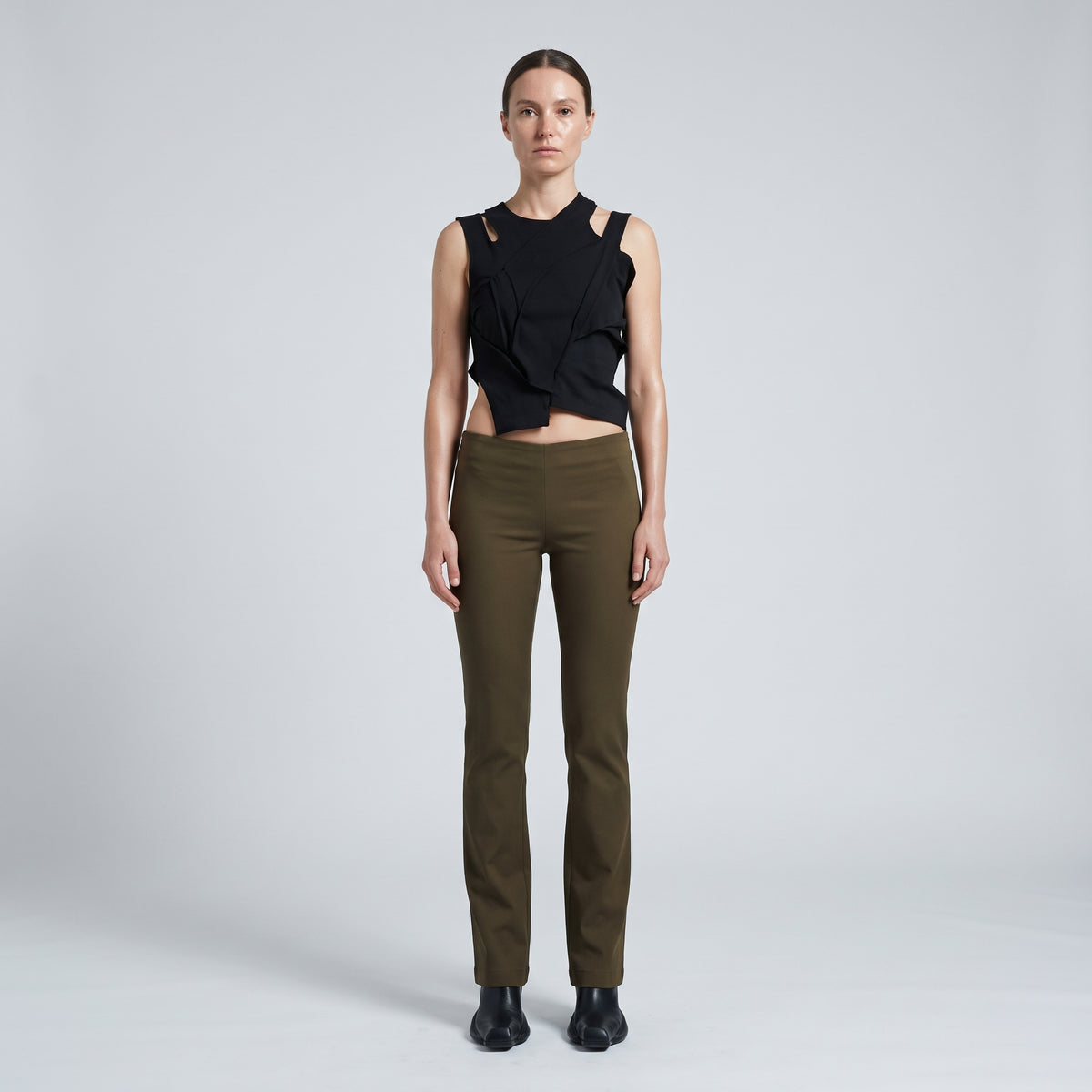 Tailored Olive Slim Trousers