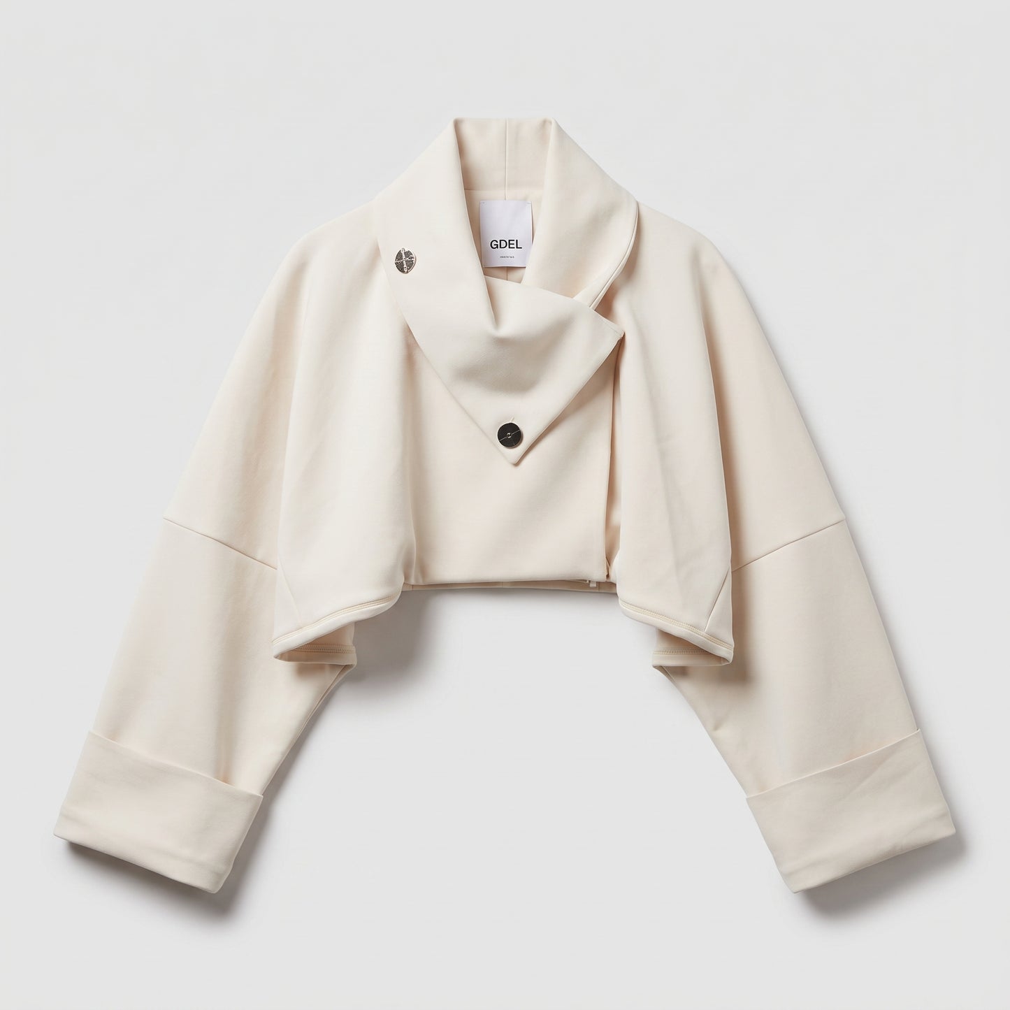 Structured Cropped Cream Jacket