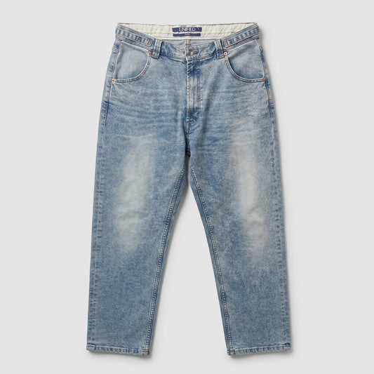 Vintage Wash Slim Denim Jeans