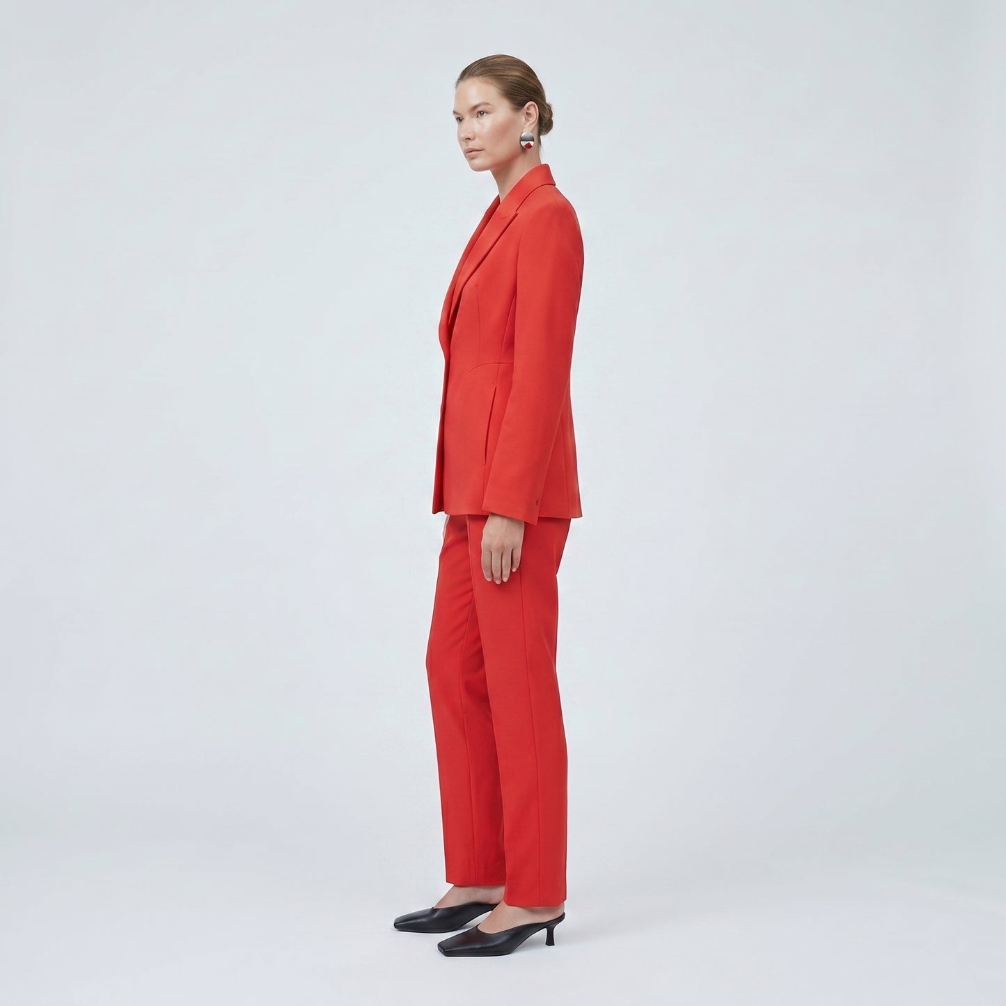 Tailored Hourglass Red Blazer
