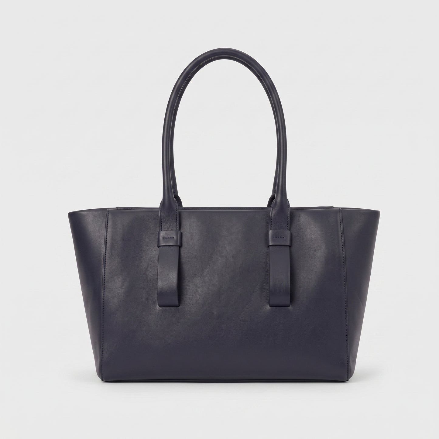 Structured Leather Tote Bag