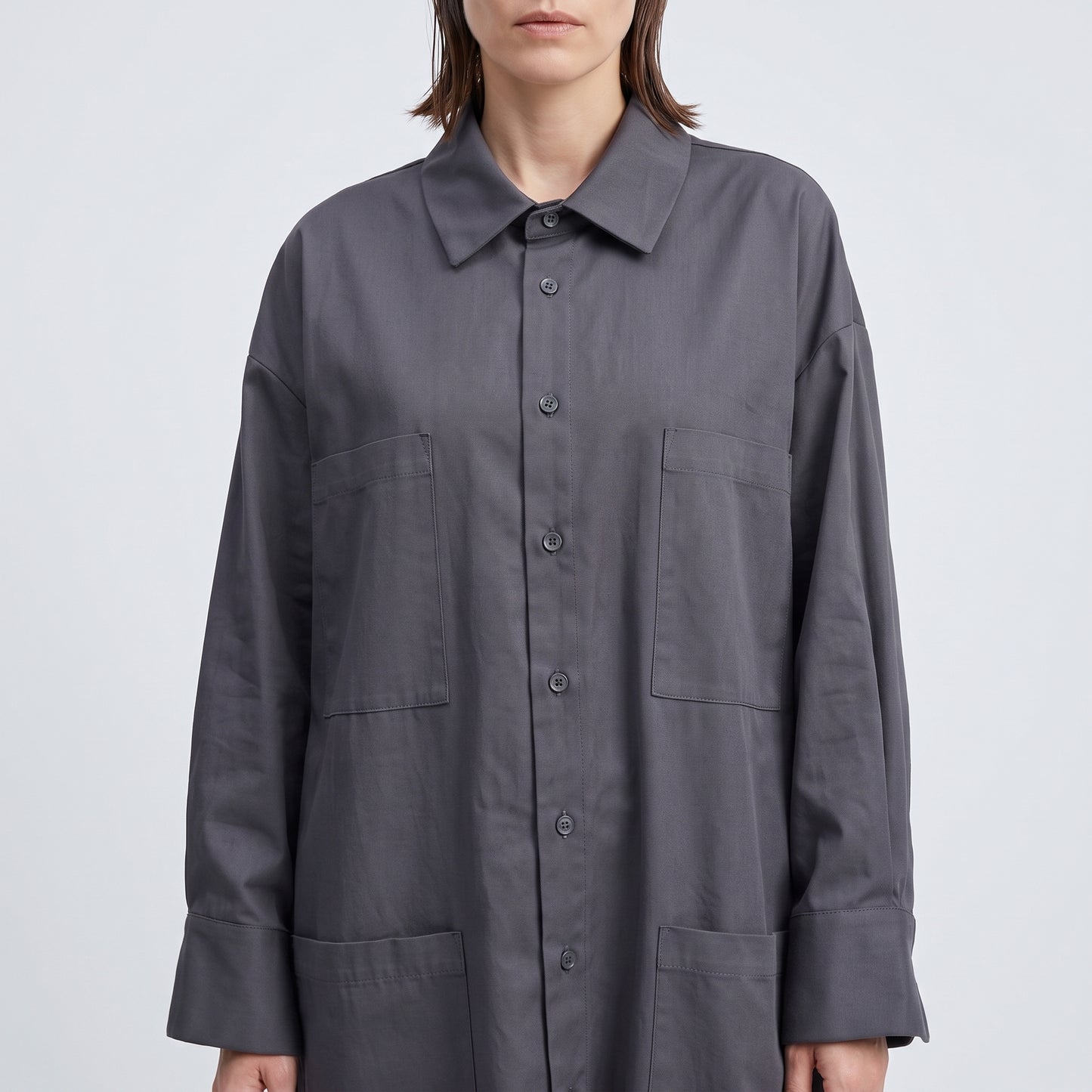 Utility Oversized Cotton Shirt