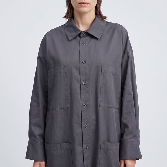 Utility Oversized Cotton Shirt