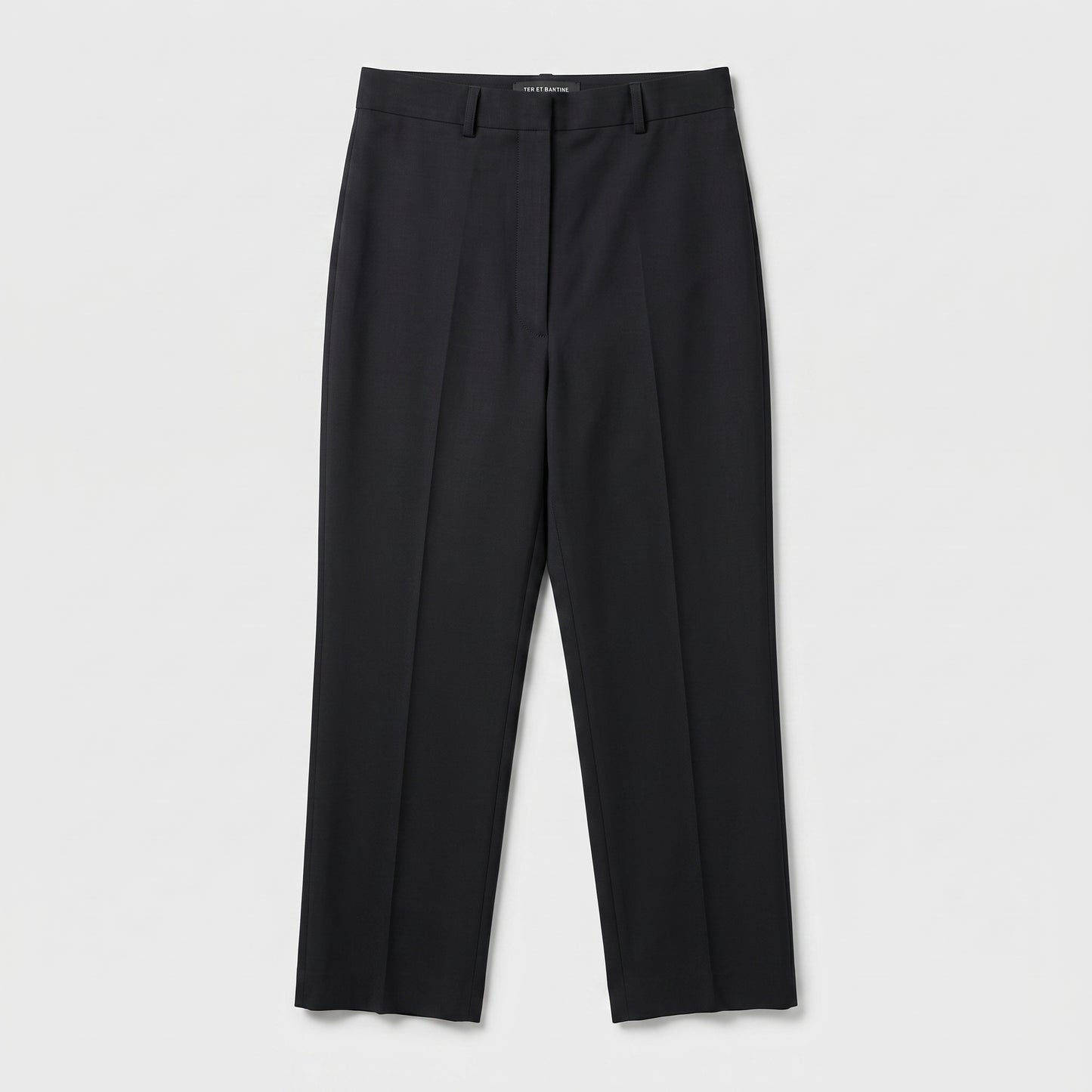 Tailored High-Waisted Black Trousers