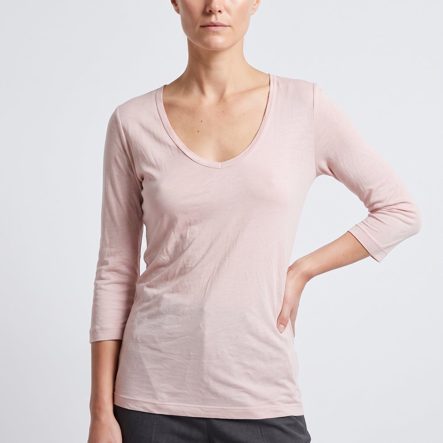 Essential Soft Pink V-Neck