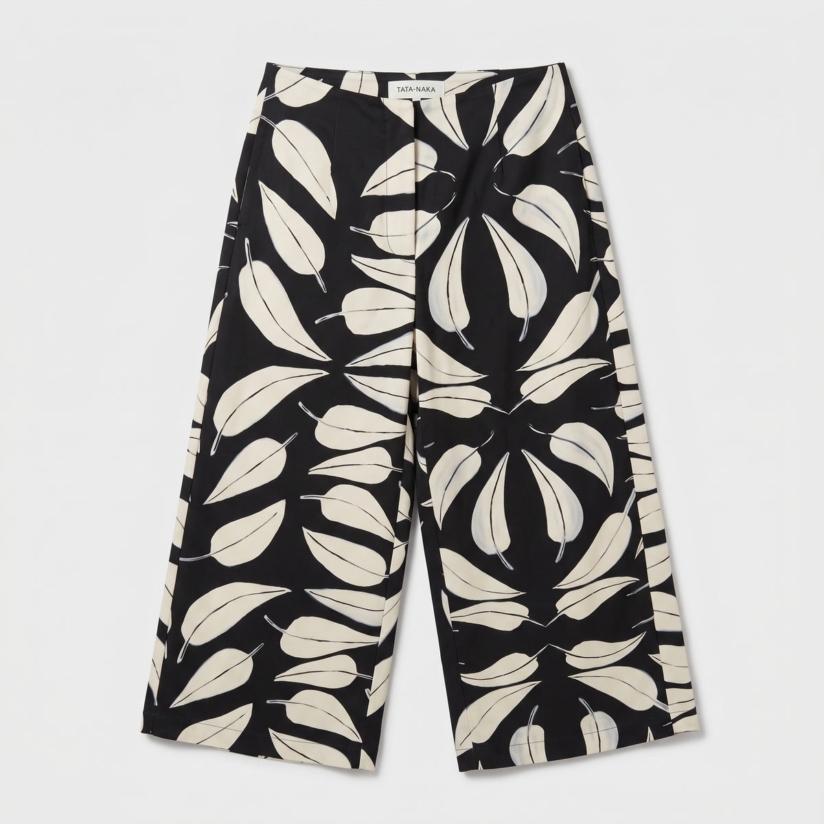 Graphic Print Leaf Culottes