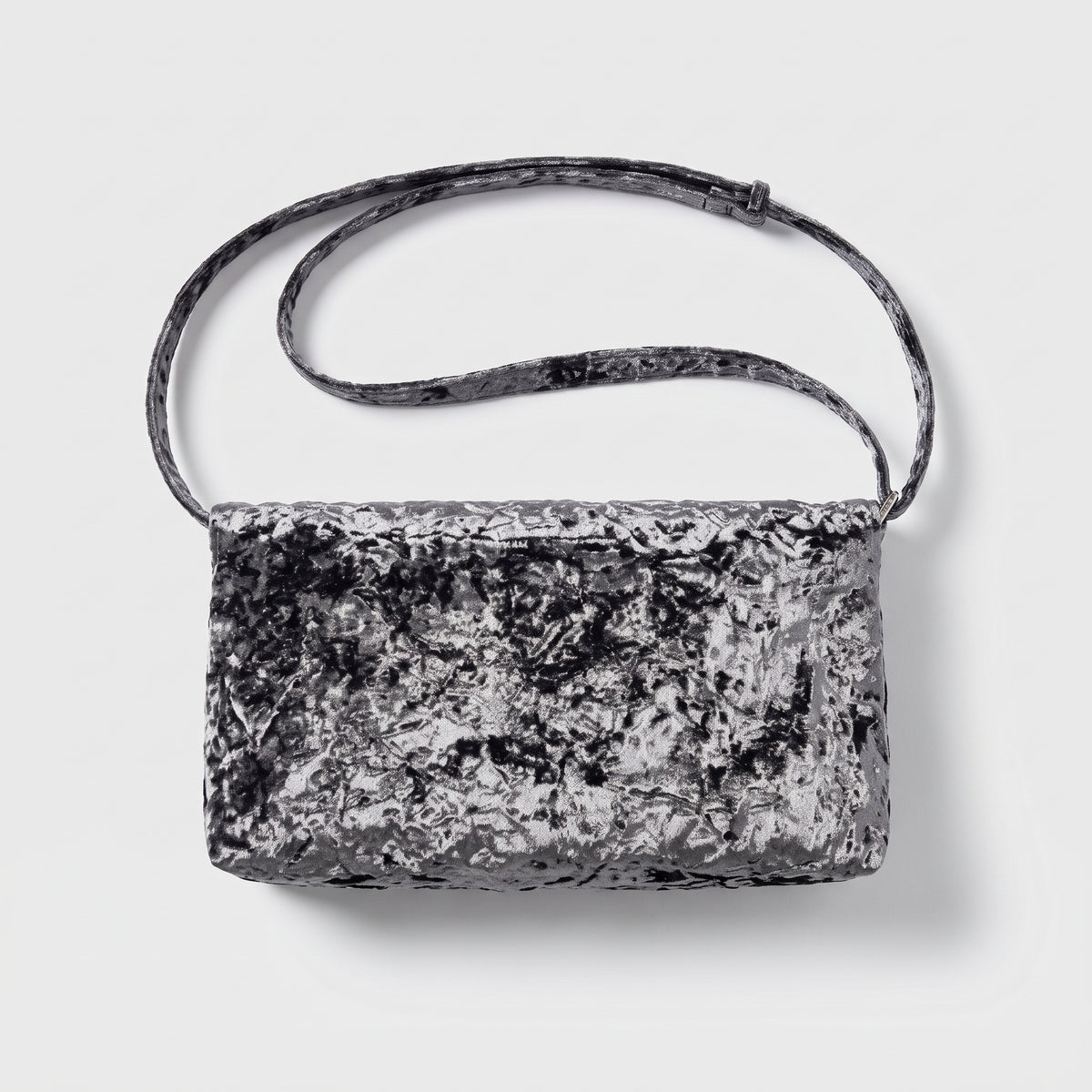 Crushed Velvet Shoulder Bag