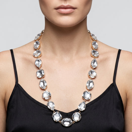 Radiant Crystal Statement Necklace
