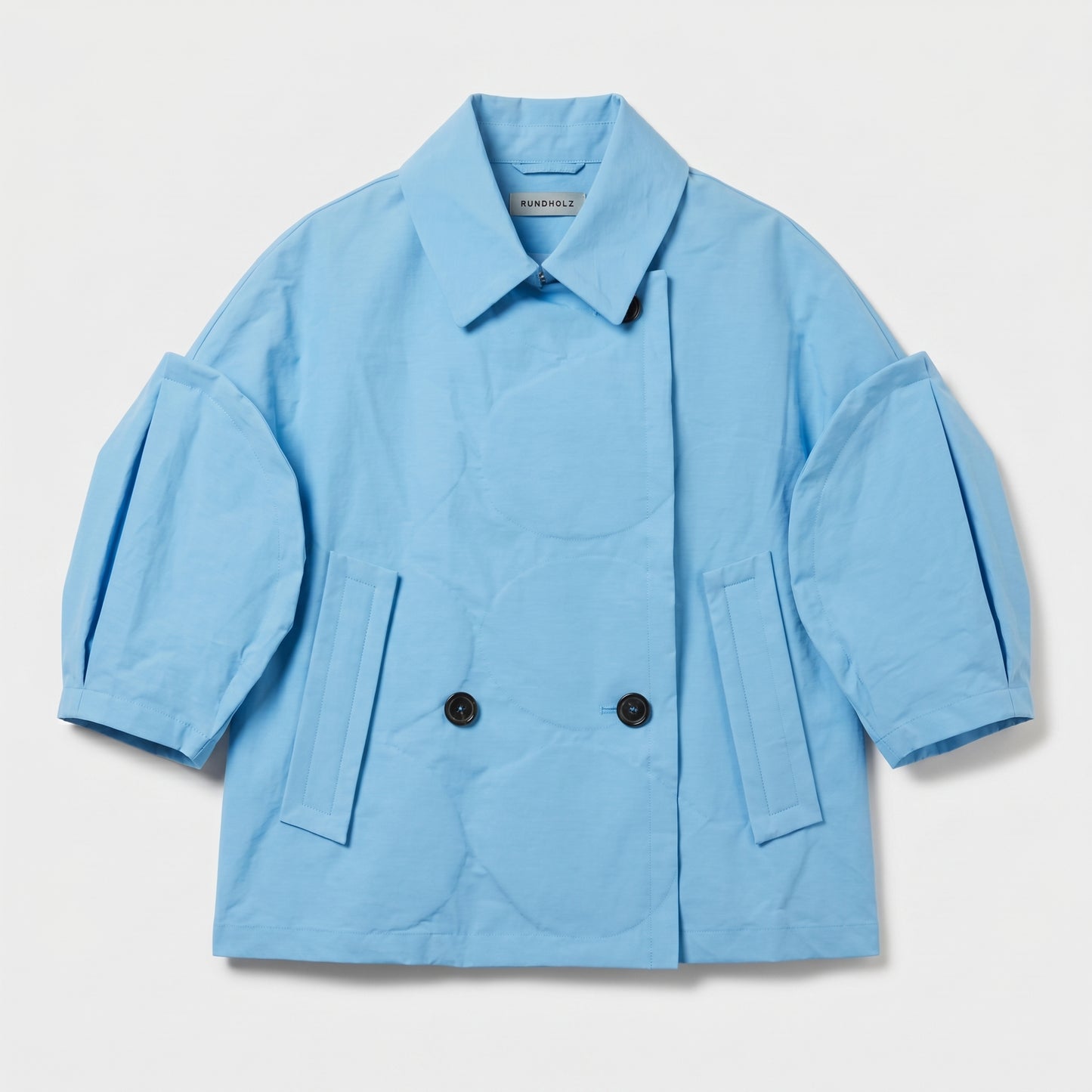 Sculptural Double Breasted Cropped Jacket
