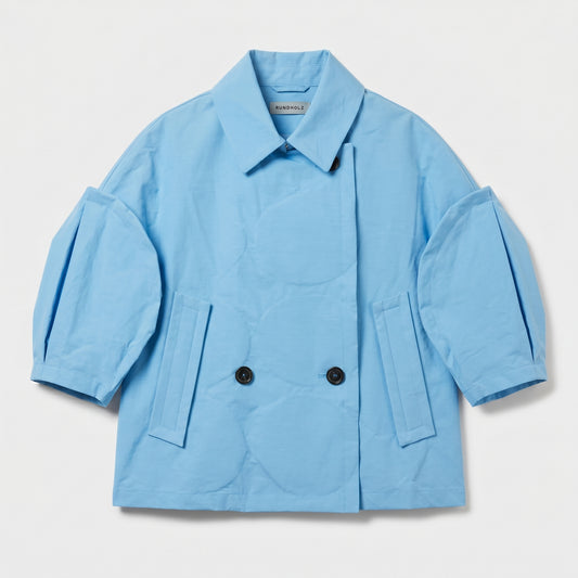 Sculptural Double Breasted Cropped Jacket