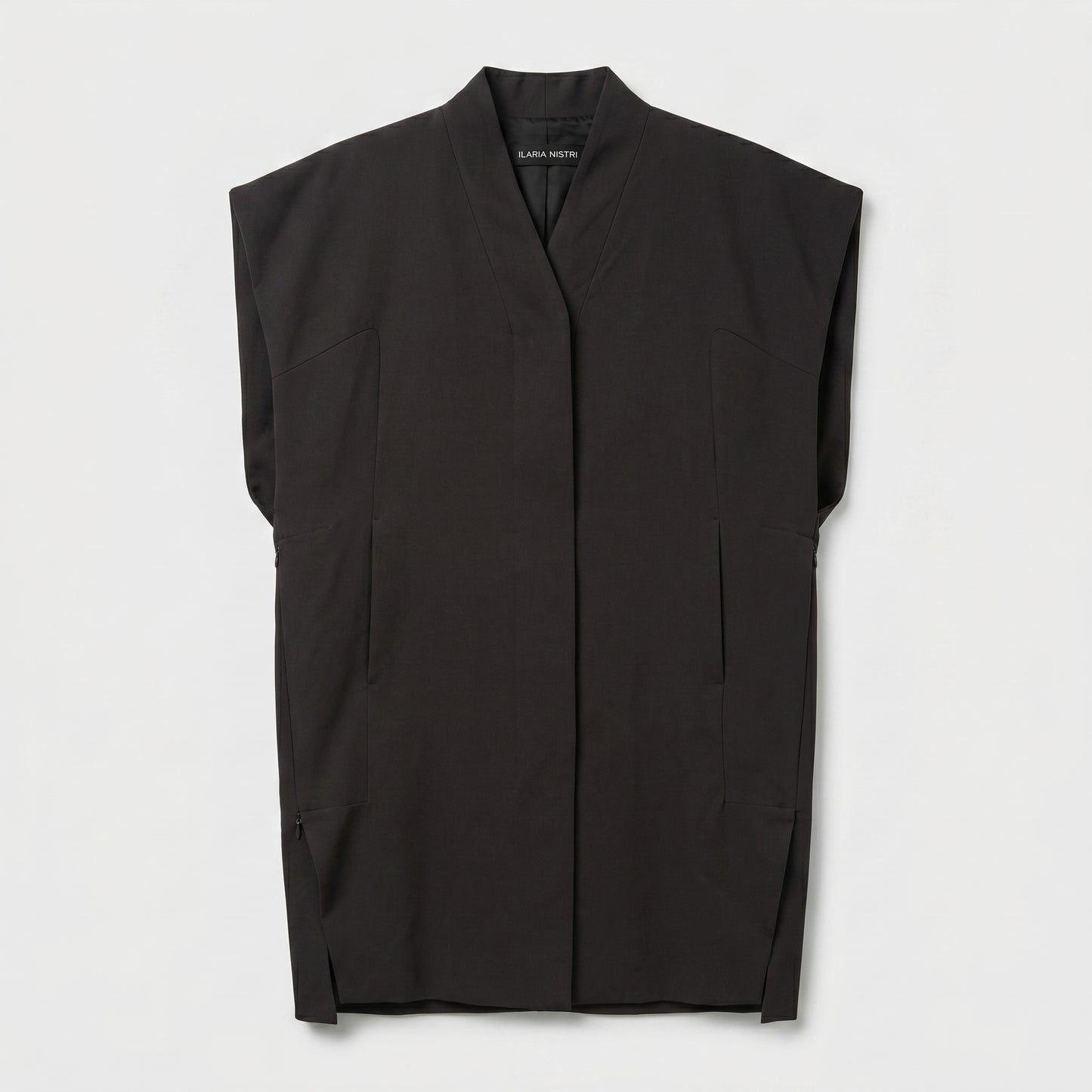 Structured Sleeveless Tailored Vest
