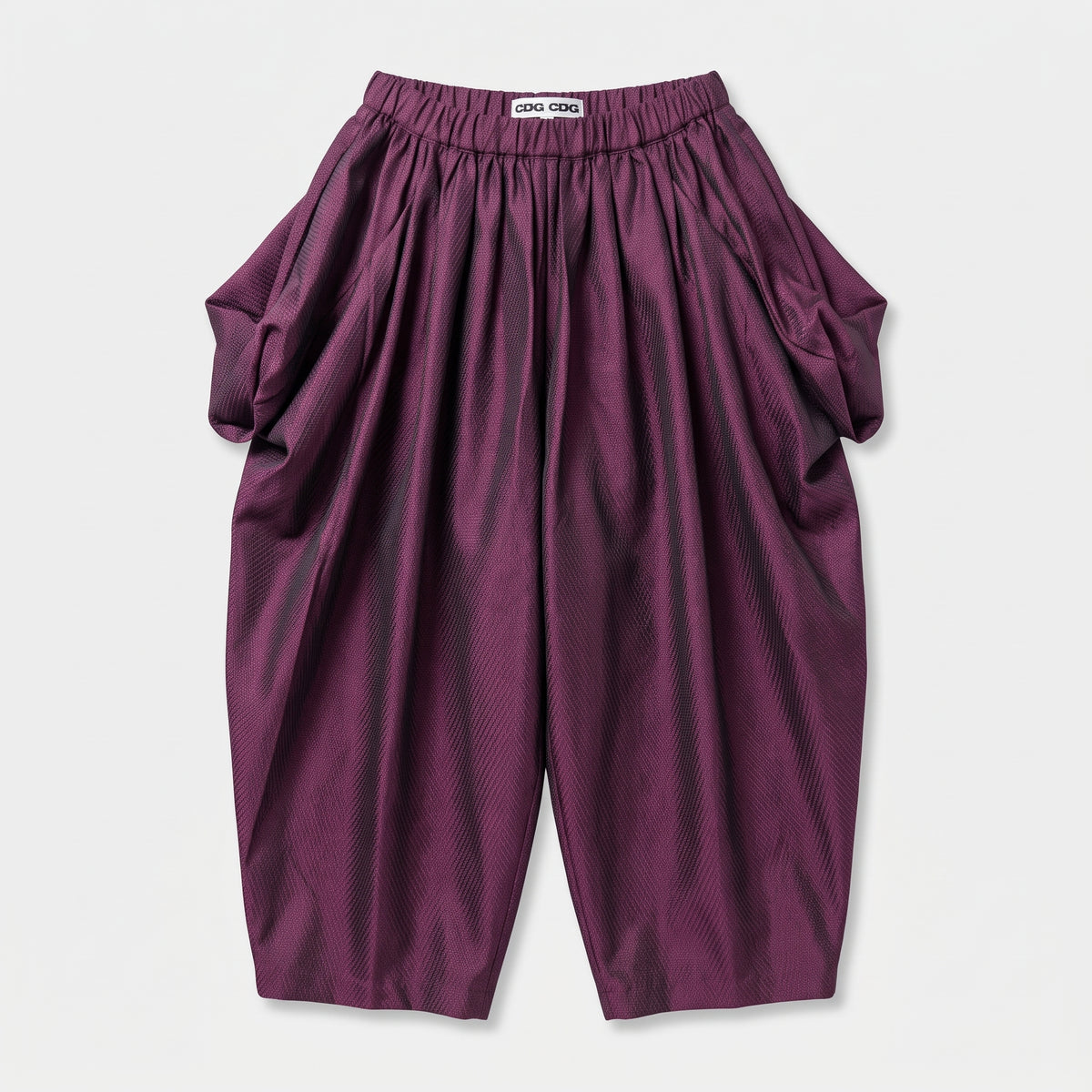 Pleated Plum Barrel Trousers