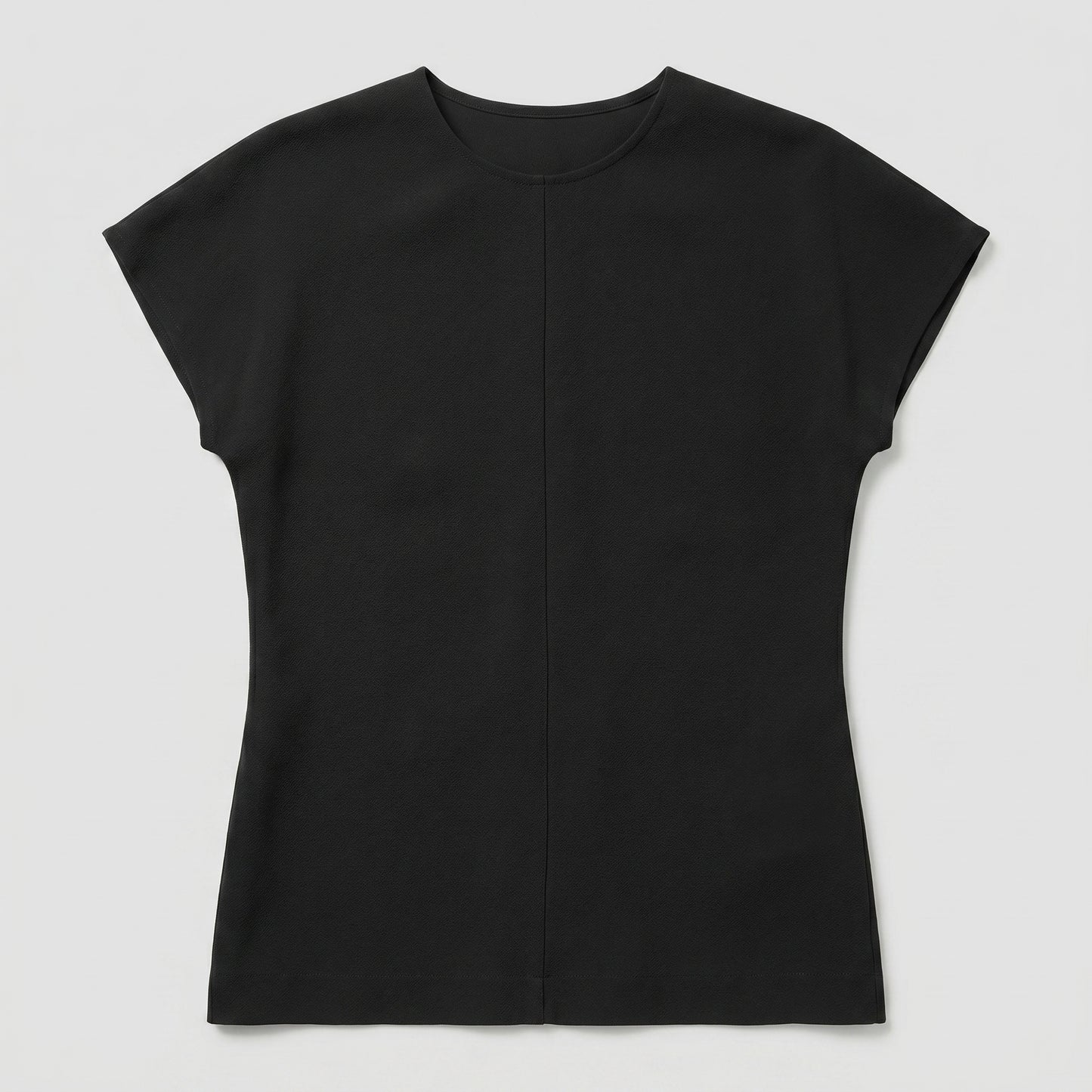 Minimalist Black Cap Sleeve Top
