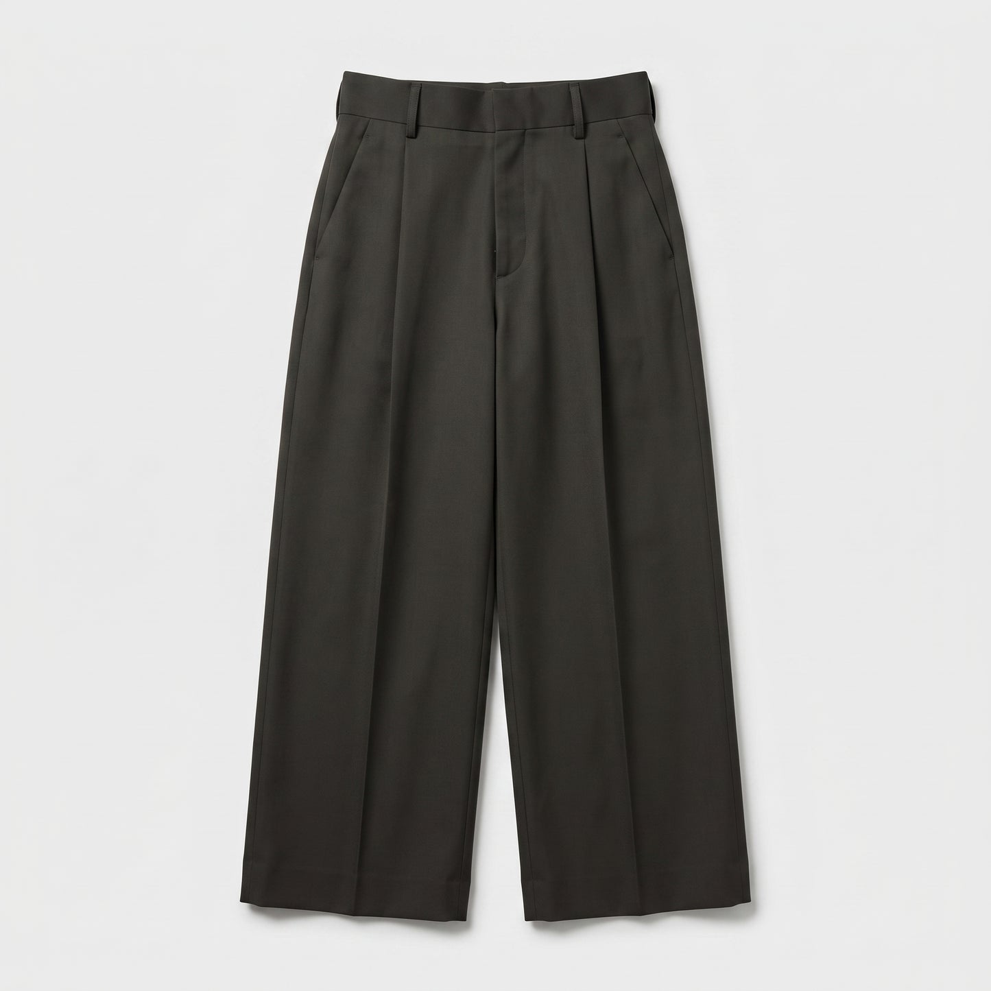 Tailored High-Rise Pleated Trousers