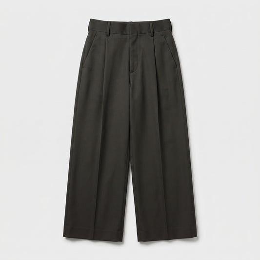 Tailored High-Rise Pleated Trousers