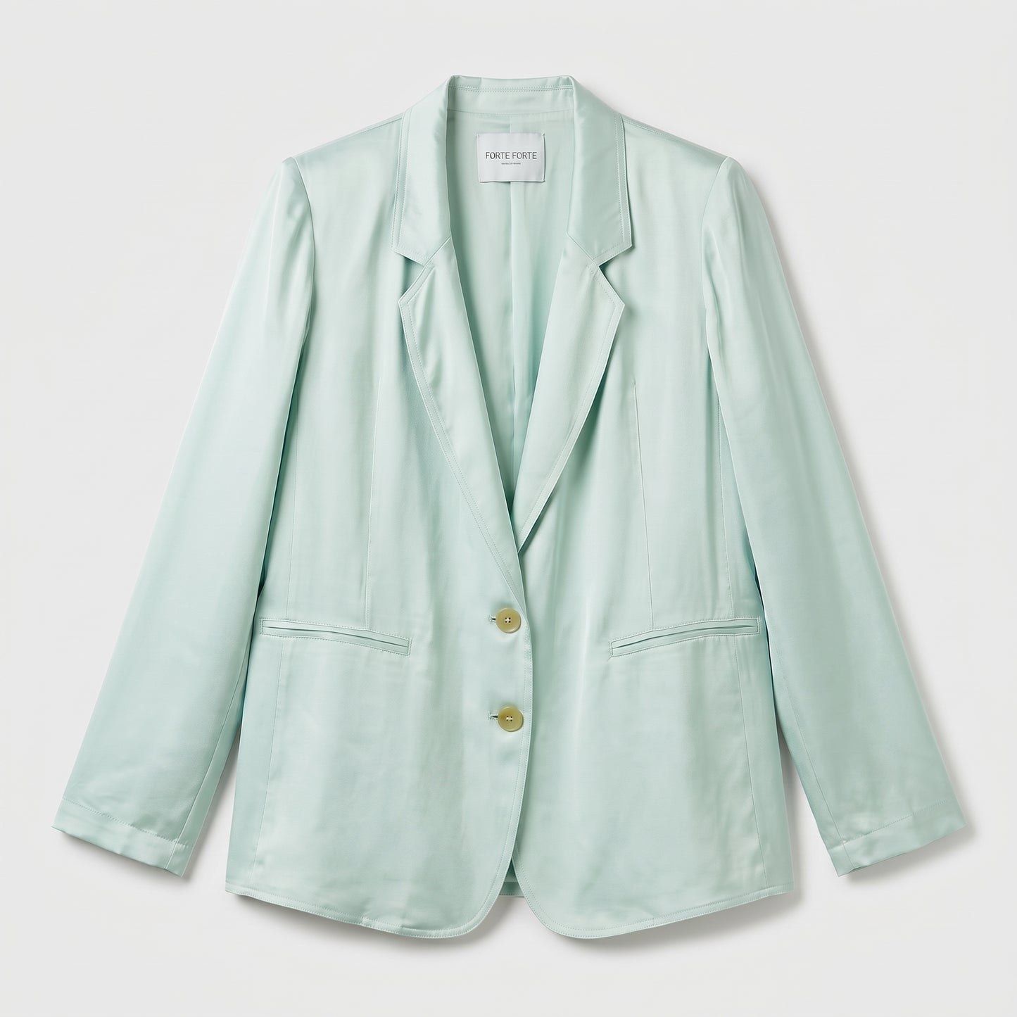 Satin Peak Lapel Blazer