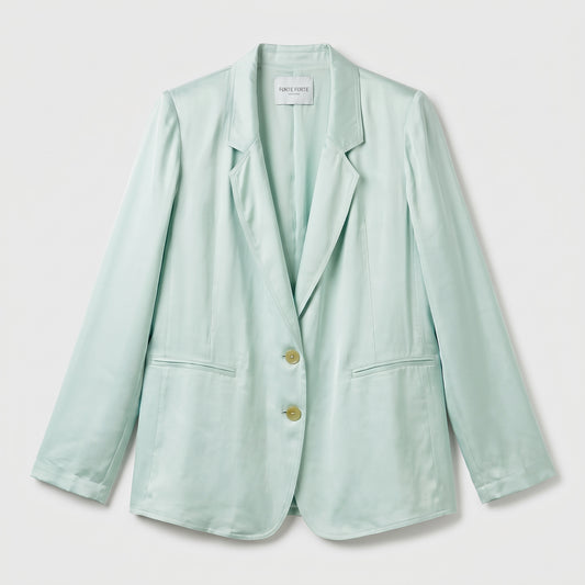Satin Peak Lapel Blazer
