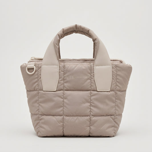 Mini Quilted Puffer Tote Bag