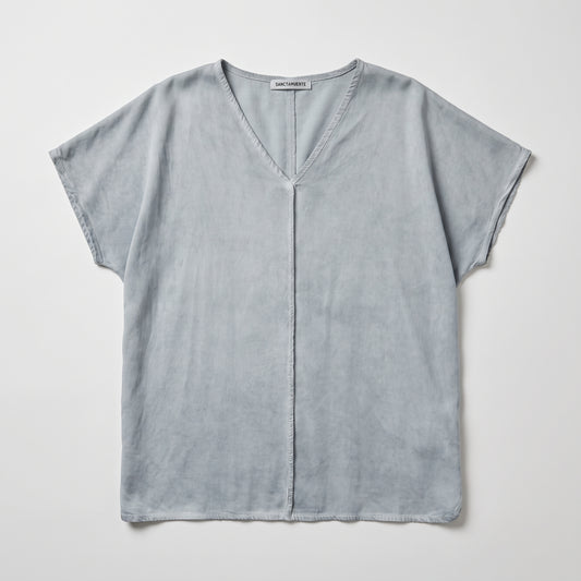 Minimalist Soft Cotton V-Neck Top